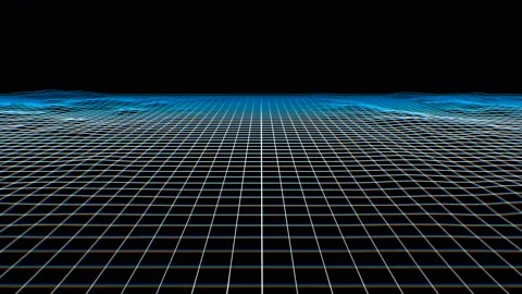 Geometric laser lowpoly tunnel with beat reactive chromatic distortion. Seamless 스톡 동영상 100518930