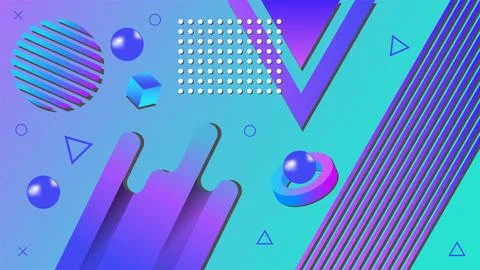 Geometric lavender background. Web banner, poster, cover, social media splash Stock Illustration
