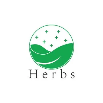 Geometric leaf 3d herb symbol logo vector Stock Illustration