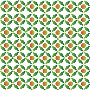 Geometric Leaf Circle Pattern for Modern Organic Branding Stock Illustration