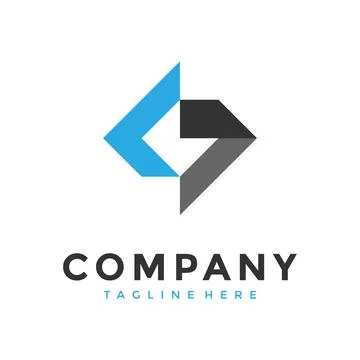 Geometric letter G logo vector design Stock Illustration
