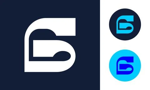 Geometric Letter G or A Vector Logo Illustrazione stock