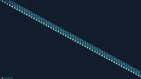 Geometric light blue wireframe zigzag pattern on dark background Stock Illustration