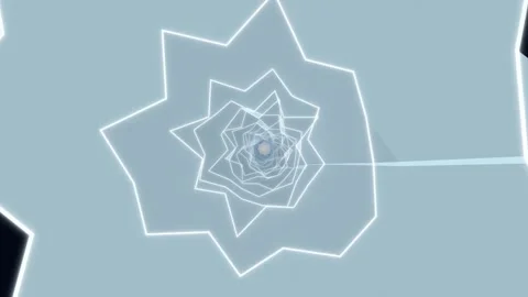 Geometric light patterns create depth and motion in digital design Stock Footage 336995337