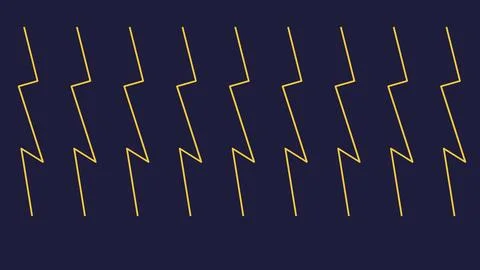 Geometric lightning bolt pattern on dark background Stock Illustration