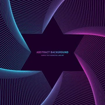 Geometric line art Stock Illustration