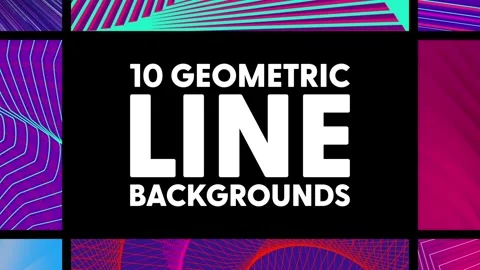 Geometrıc Lıne Backgrounds Stock After Effects