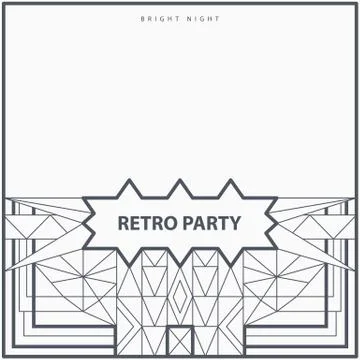 Geometric line frame Stock Illustration