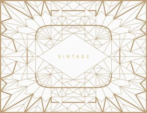 Geometric line frame Stock Illustration