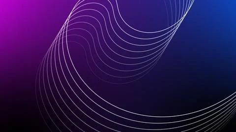 Geometric line  with gradient background. Wave pattern abstract line. Stock Illustration