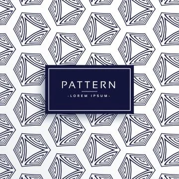 Geometric line hexagonal pattern background Illustrazione stock