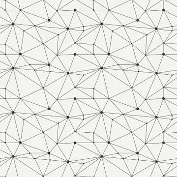 Geometric line hipster seamless pattern with triangle, circles. Reticulated Stock Illustration