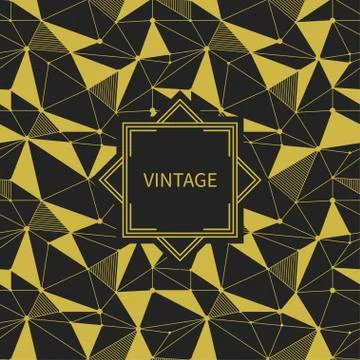 Geometric line hipster seamless pattern with triangle, circles. Reticulated Stock Illustration