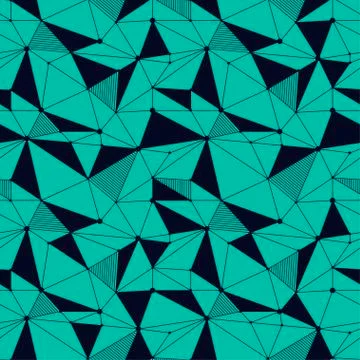 Geometric line hipster seamless pattern with triangle, dot. Reticulated abstr Stock Illustration