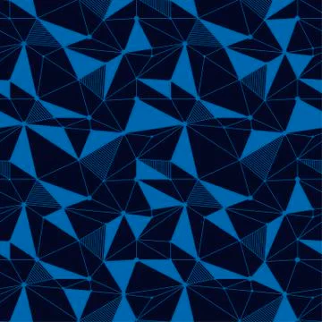 Geometric line hipster seamless pattern with triangle, dot. Reticulated abstr Stock Illustration