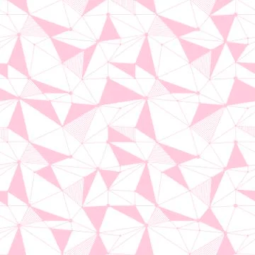 Geometric line hipster seamless pattern with triangle, dot. Reticulated abstr Illustrazione stock