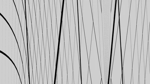 Geometric line objects movement. weird motion design - graphic animation. Stock Footage 121466326