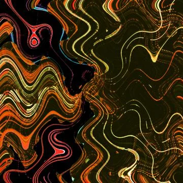 Geometric line pattern. Irregular simple design  in brown color with pencil e Stock Illustration