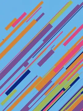 Geometric Line Pattern. Simple and creative geometric background with pastel Illustrazione stock
