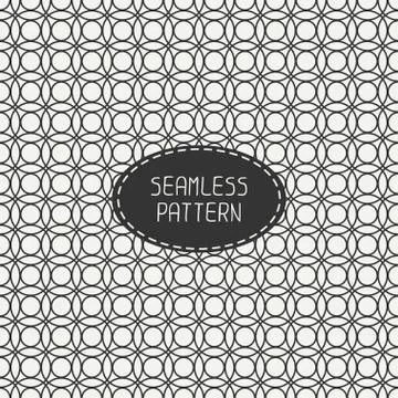 Geometric line seamless pattern with circle, round. Paper for scrapbook. Tiling Stock Illustration