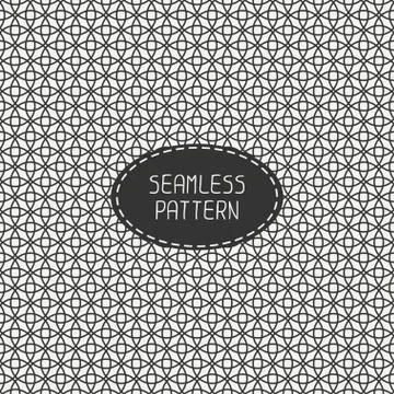 Geometric line seamless pattern with circle, round. Paper for scrapbook. Tiling Stock Illustration