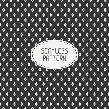 Geometric line seamless pattern with rhombus, square. Paper for scrapbook Stock Illustration