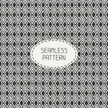 Geometric line seamless pattern with rhombus, square. Paper for scrapbook Stock Illustration