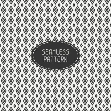 Geometric line seamless pattern with rhombus, square. Paper for scrapbook Stock Illustration