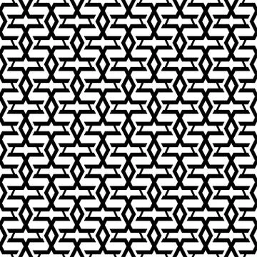 Geometric line seamless vector pattern Stock Illustration