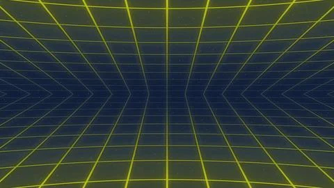 Geometric lines create a dynamic digital space. Stock Illustration