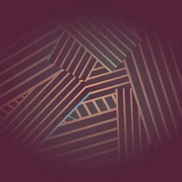 Geometric lines on dark background. Stock Illustration