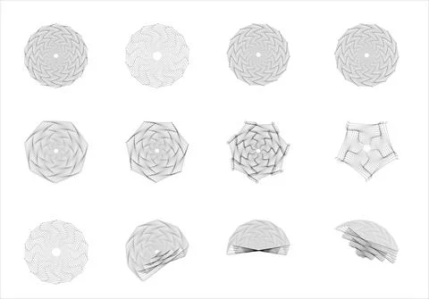 Geometric lines design elements. Stock Illustration