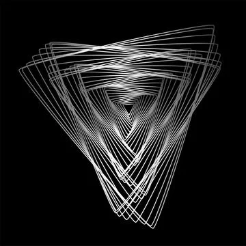 Geometric lines design elements. Illustrazione stock