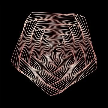 Geometric lines design elements. Stock Illustration