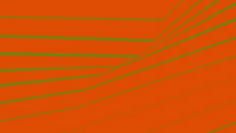 Geometric lines on orange background Stock Illustration
