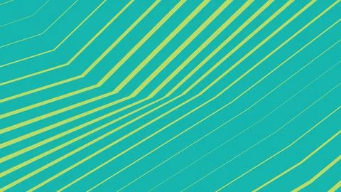 Geometric lines pattern in teal and yellow Stockillustratie