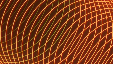 Geometric lines pattern with yellow neon color Video stock 202051775