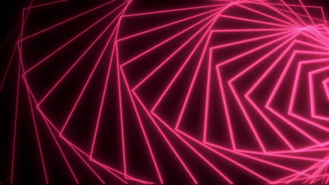 Geometric lines red shape in 4k graphic background Stock-Footage 266382241