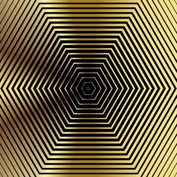 Geometric lines seamless pattern. Golden vector texture with thin diagonal .. Illustrazione stock