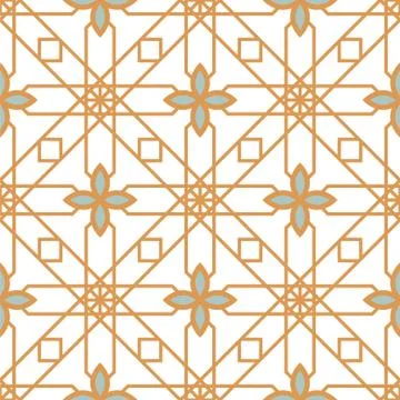 Geometric lines seamless pattern tile design. Geometry shapes background wrap. Stock Illustration