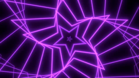 Geometric lines star shaped in 4k graphic background Stock Footage 266382181
