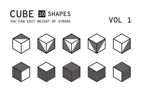 Geometric logo design Stock Illustration