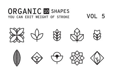 Geometric logo design Illustrazione stock