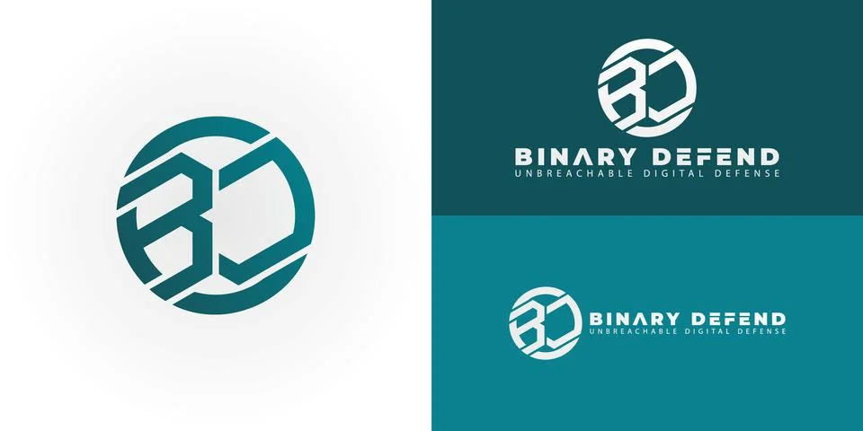 The geometric logo features the stylized initials BD Stock Illustration
