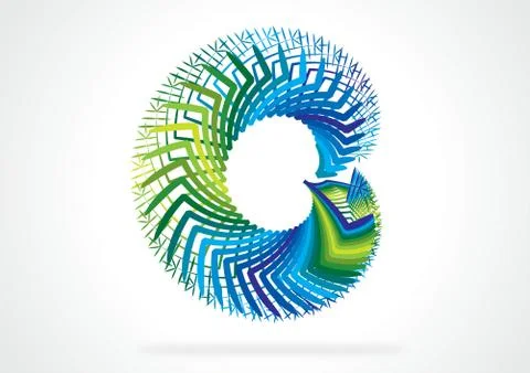 The geometric logo Stock Illustration