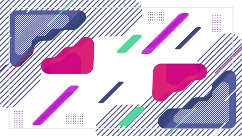 Geometric loop video Stock Footage 287964304