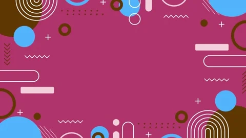 Geometric loop video Stock Footage 288054420