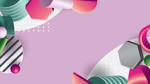 Geometric loop video Stock Footage 288163827