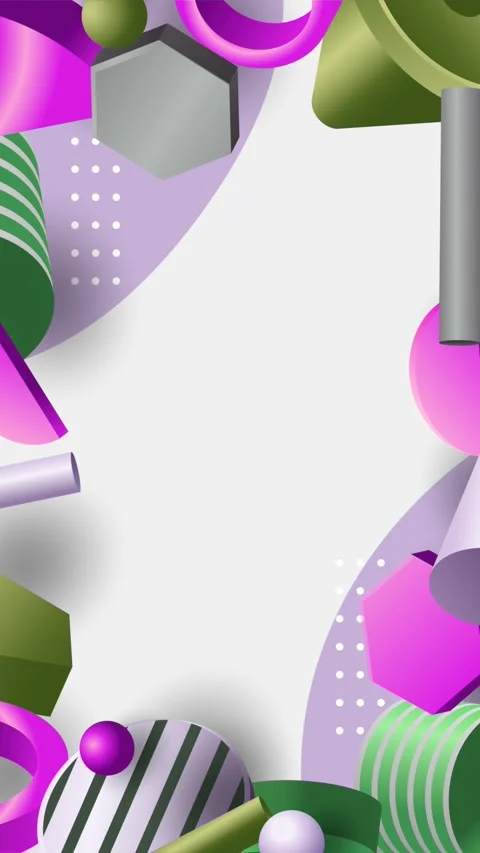 Geometric loop video Stock Footage 288163953