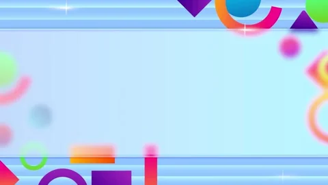 Geometric loop video Stock Footage 288164301